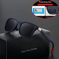 Classic Polarized Sunglasses Men Women Brand Design Driving Square Frame Sun Glasses Male Goggle UV400 Gafas De Sol