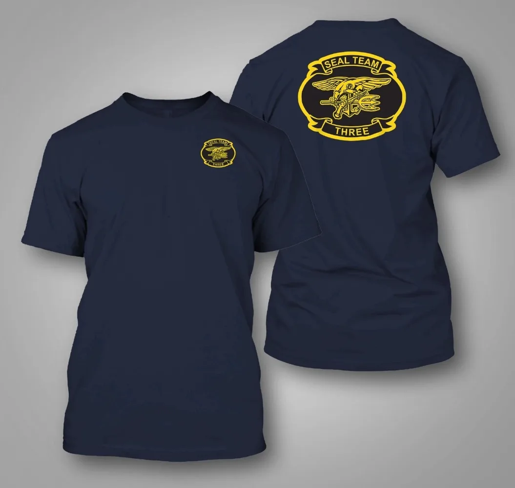 2026 Now Men U.S. Navy SEAL Team  Short‑Sleeve T‑Shirt, Naval‑Special‑Forces Front & Back Graphic Print Crewneck Casual Top
