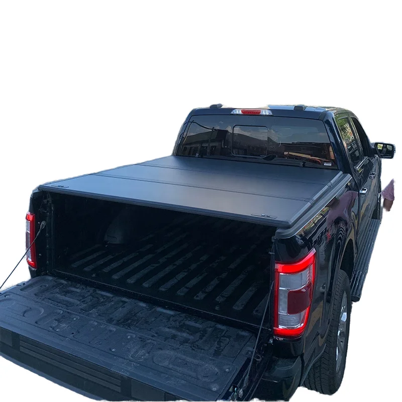 

Solid Aluminum Alloy Truck Bed Tri Fold Pickup Three Trifold Folding Tonneau Hard Tri-fold Cover for Land Cruiser LC79