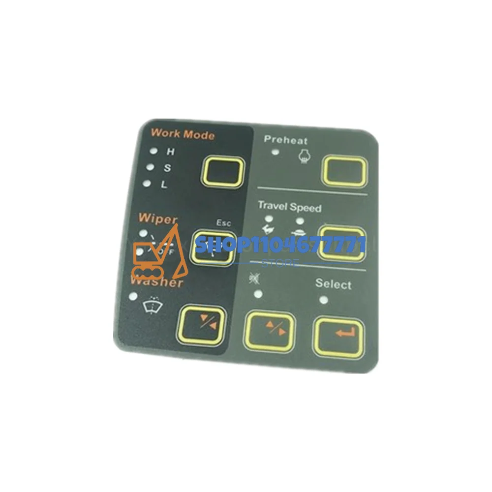 Autocollant de panneau de commande de climatisation, autocollant pour Instrument, accessoires de pelle, pour Hyundai R150 200 215 225 265 305-7