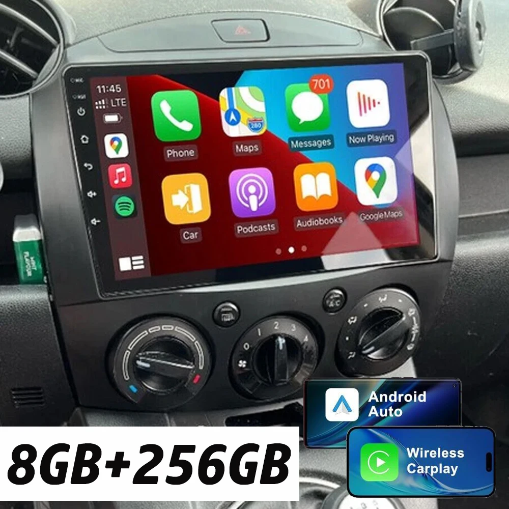 

Автомобильный радиоприемник Android 15, мультимедийный видеоплеер для MAZDA 2 Mazda2 2007 2008 2009 2010 2011 2012 2013 2014 GPS-навигация, авто DSP