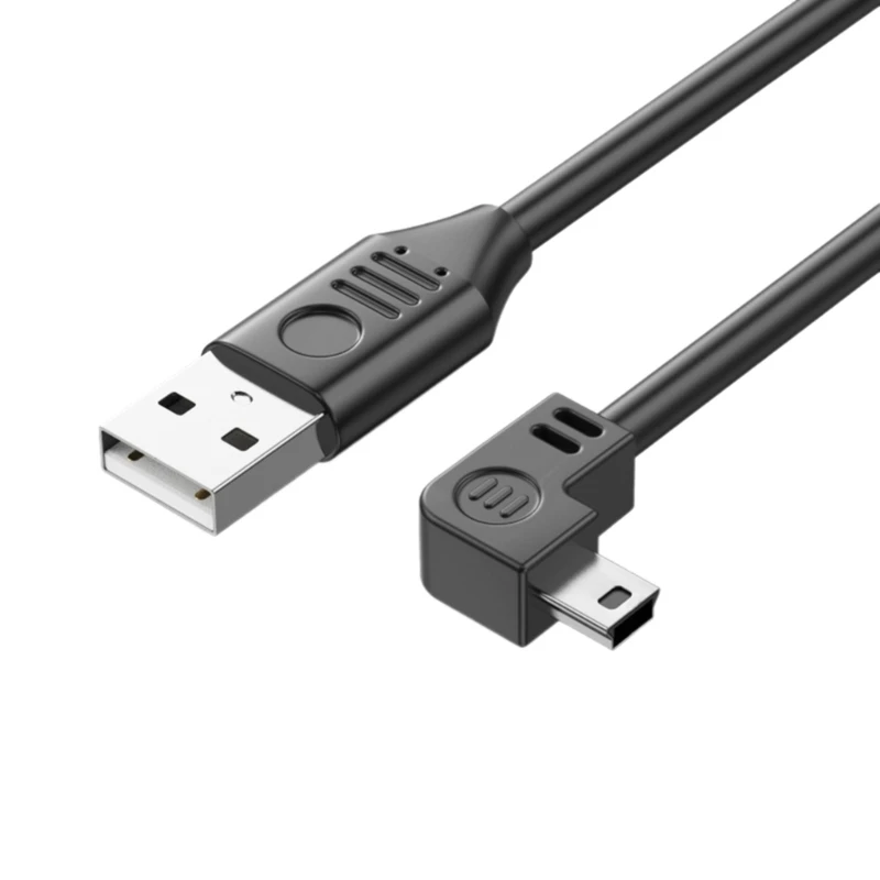 Kabel Mini USB w górę w dół lewy prawy kąt 90 stopni USB 2.0 do Mini USB 5-pinowy kabel do szybkiej ładowarki danych do aparatu MP4 Tablet GPS