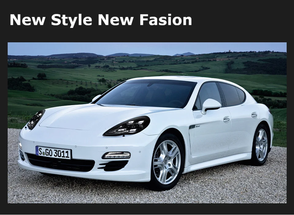 Passend für 10–13 Porsche Panamera-Scheinwerfermodifikation, LED-Fahrlichtlinse – Scheinwerfer 970.1