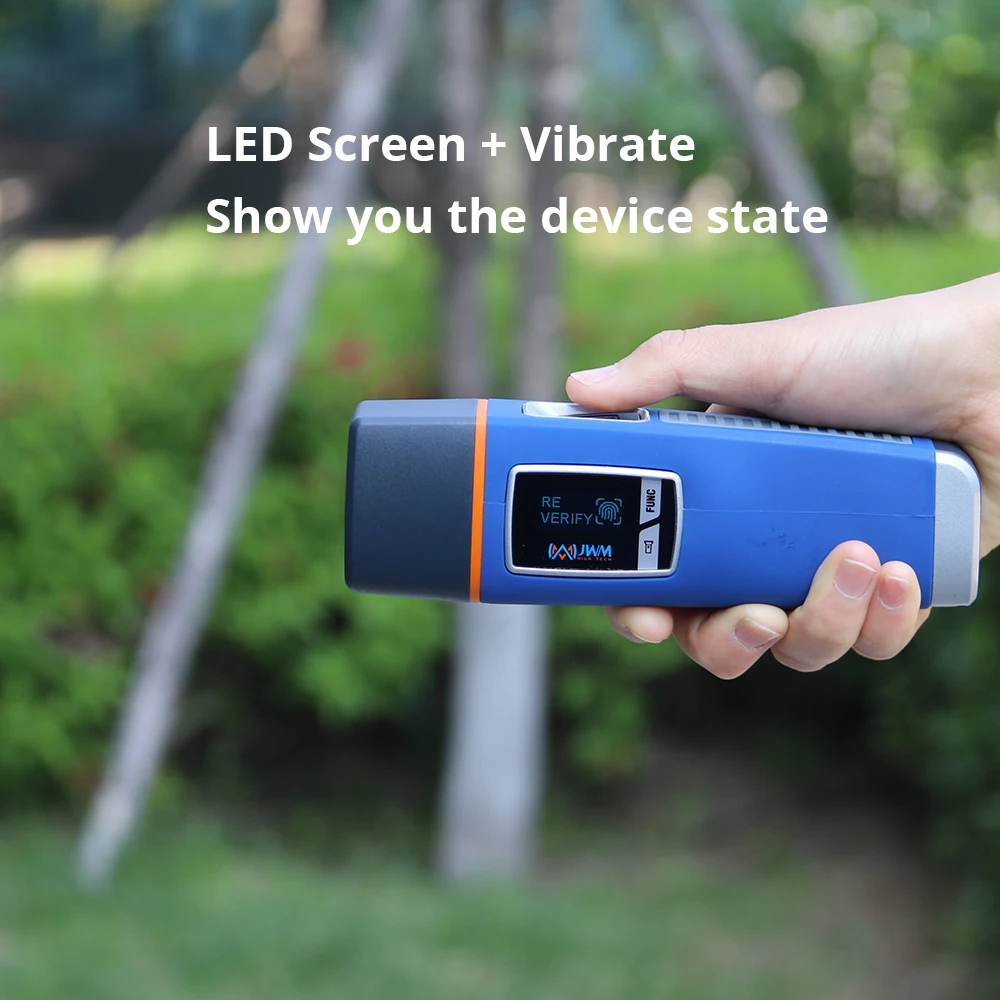 JWM IP67 بصمة الإصبع تذكير صوتي حارس السقوط والضرب أنظمة جولة الحرس مع لوحة OLED #1