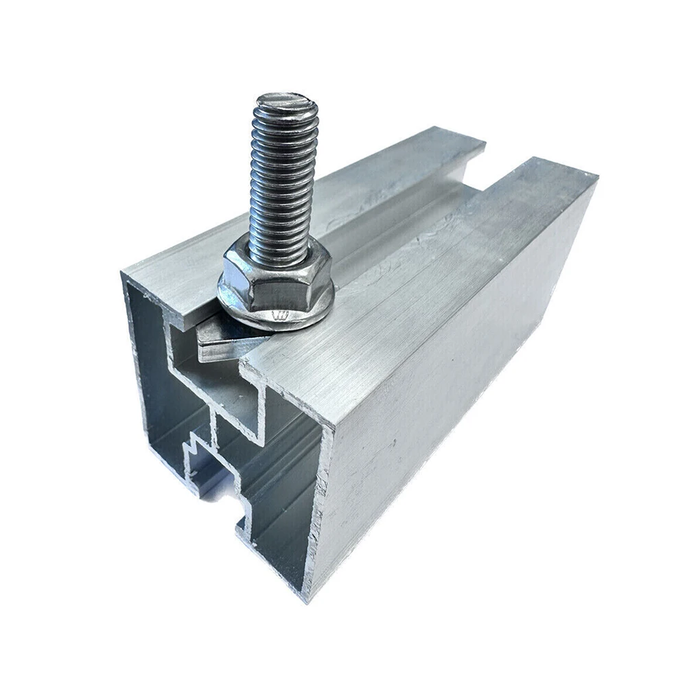 for T Type Screw & Flange Nut 304 Stainless Steel 10pcs for Photovoltaic Module Smooth for surface Resistant to Moisture