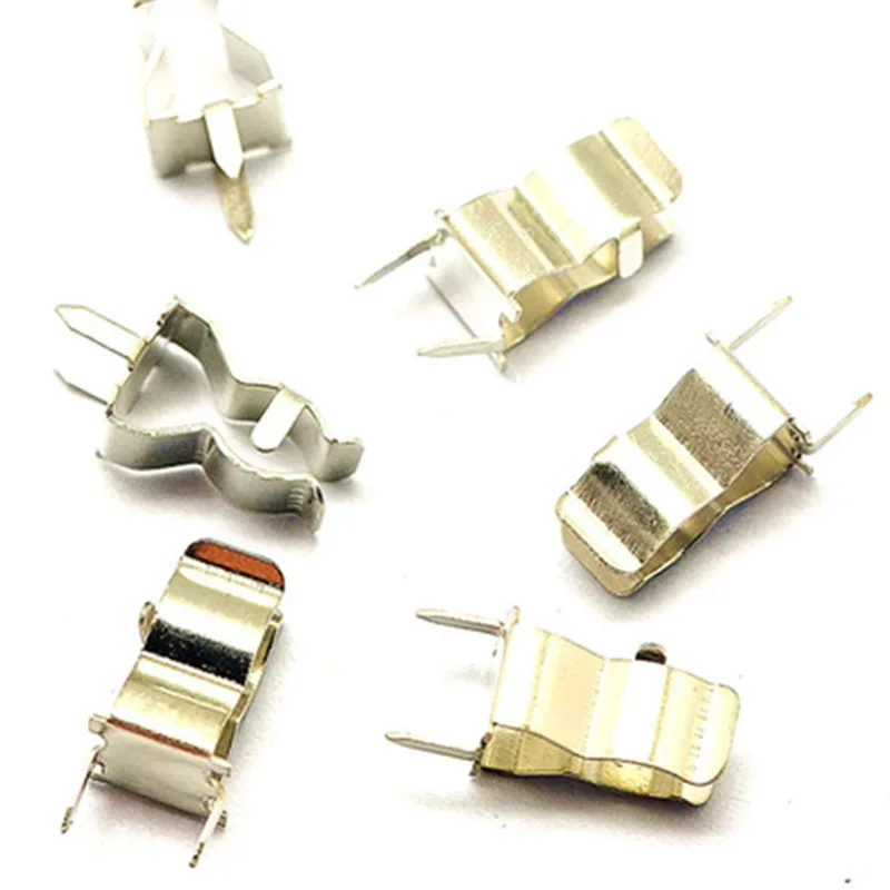 

20pcs 5*20mm The Fuse Clip Fuse Holder Fuse Clip 5X20MM Insurance Header Copper Clamp