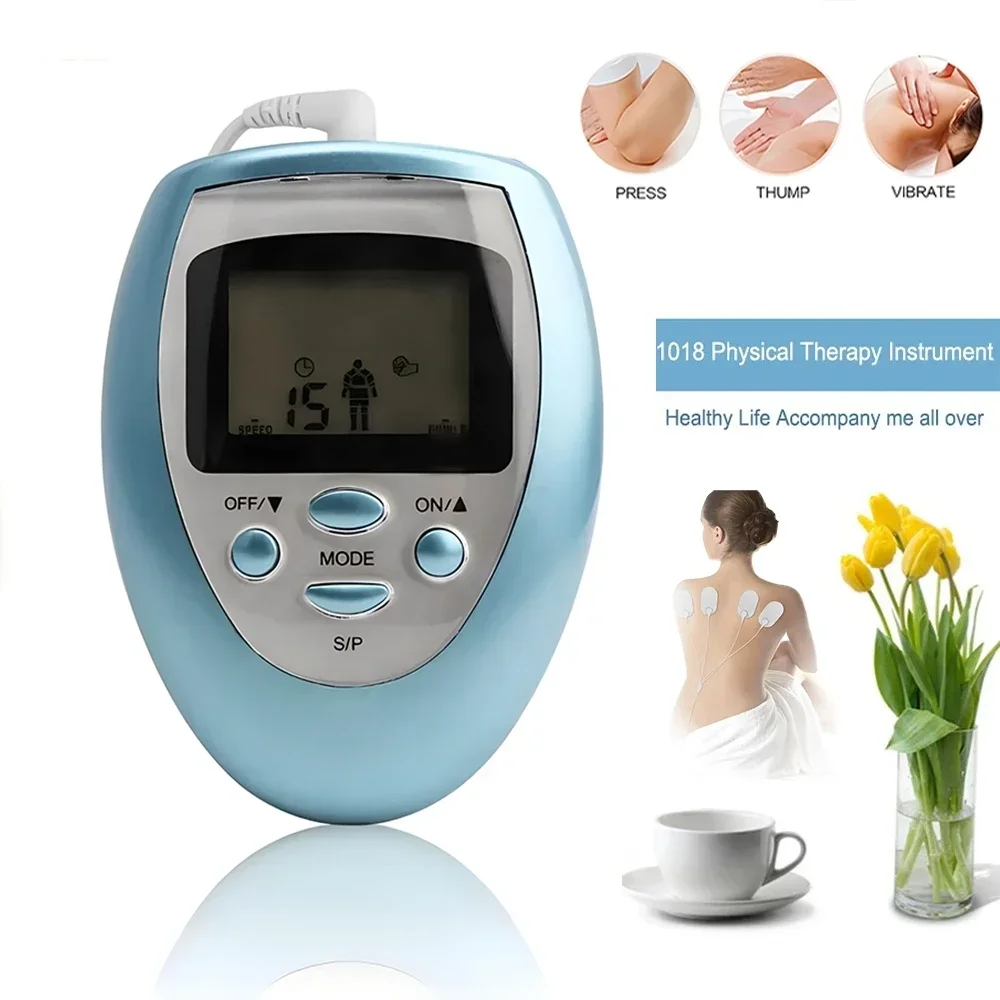 

Professional Health Care 4 Pads Acupuncture Electric Therapy Massageador Machine Pulse Body Slimming Sculptor Massager Apparatus