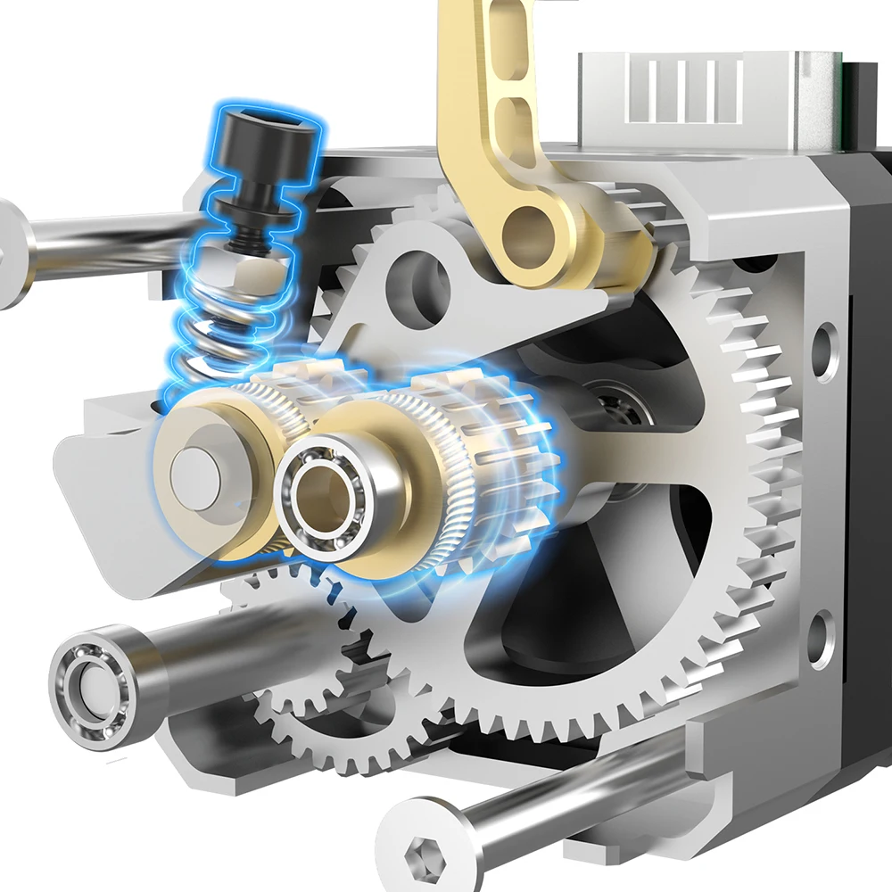 Imagem -03 - Extrusora Direta Dual Gear Higher Flow Hotend Impressora 3d Peças Extrusora para b1 bx Ender3 Voron2.4 Atualização Biqu-h2 V2x