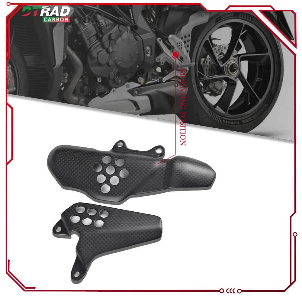 جديد 2025 لـ MV Agusta Brutale 1000RR 1000 RR RS RUSH 1000 2020-2024 2025 واقي كعب من ألياف الكربون الحقيقية ملحقات الدراجة النارية #3