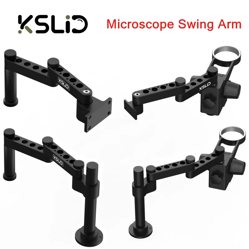 KSLID K047 K047T K048 K048T Foldable Microscope Stand for Cellphone Maintenance Adjustable 360° Rotating Support Bracket