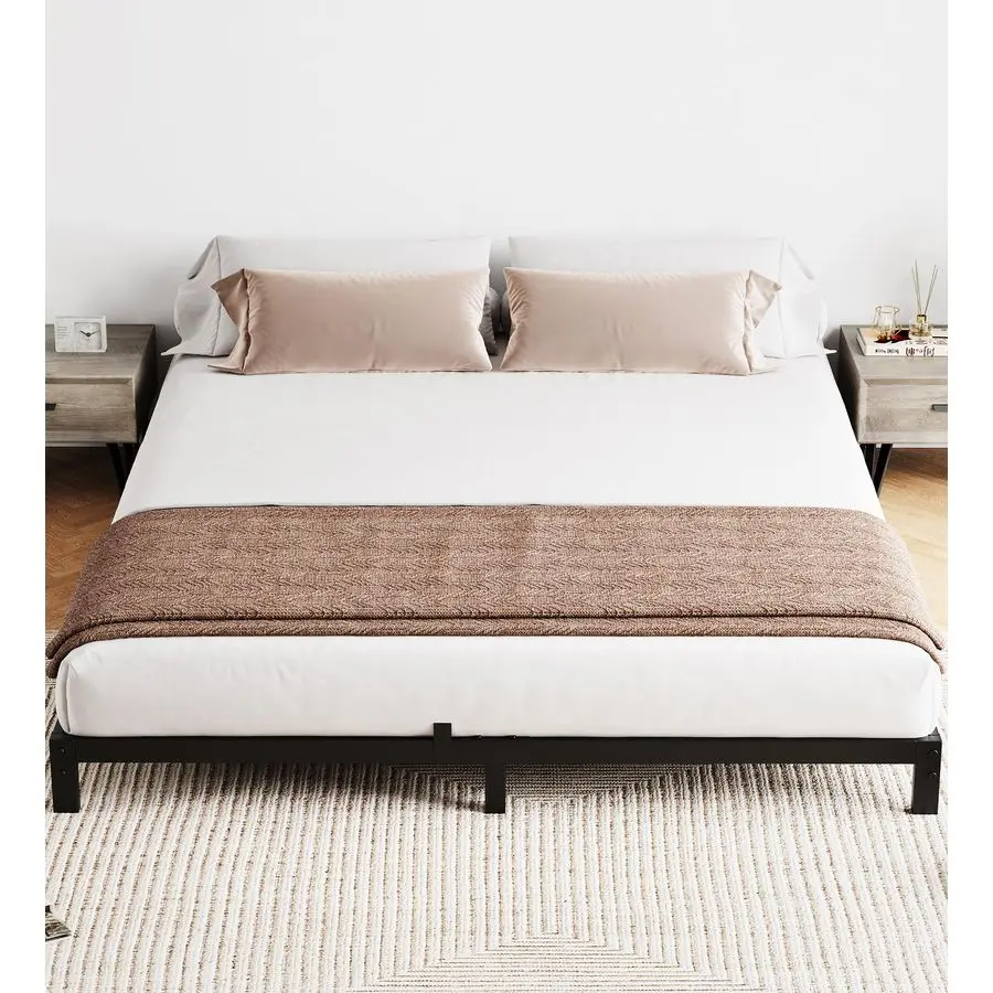 

6 Inch Full Size Bed Frame with Under Bed Storage, Heavy Duty Mattress Foundation, Easy Assembly, No Box Spring Needed, 75.2 Dx5