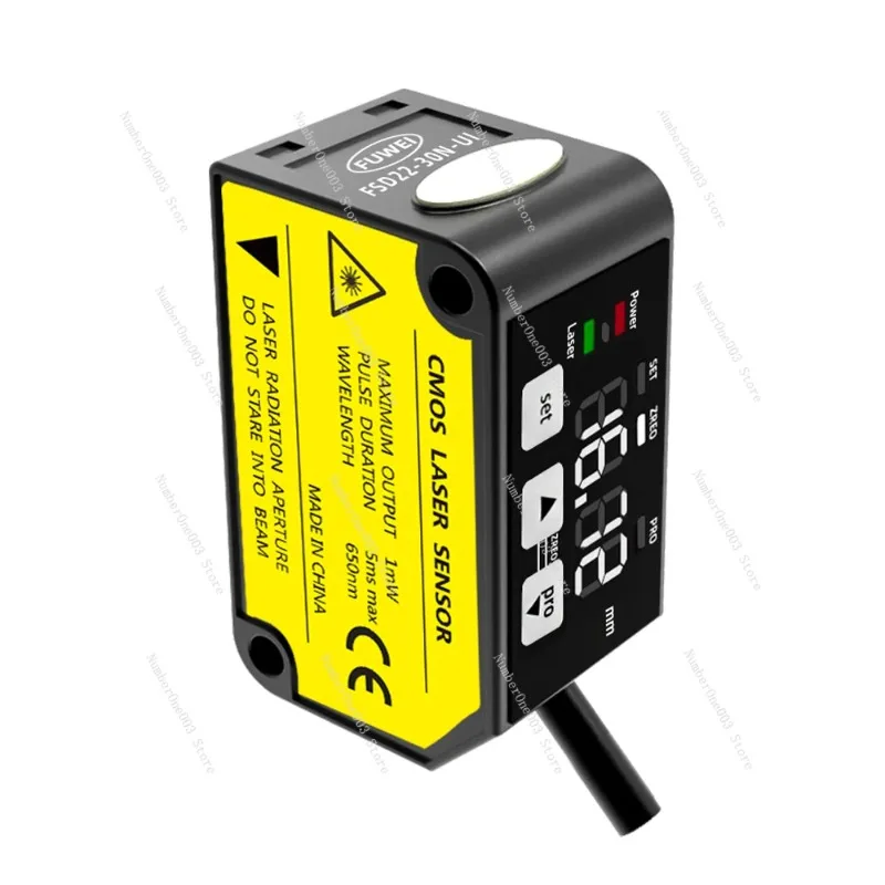 Laser Distance Measurement Sensor High Precision Ranging Thickness Measurement Far and Near High Switching Analog FSD22-30N
