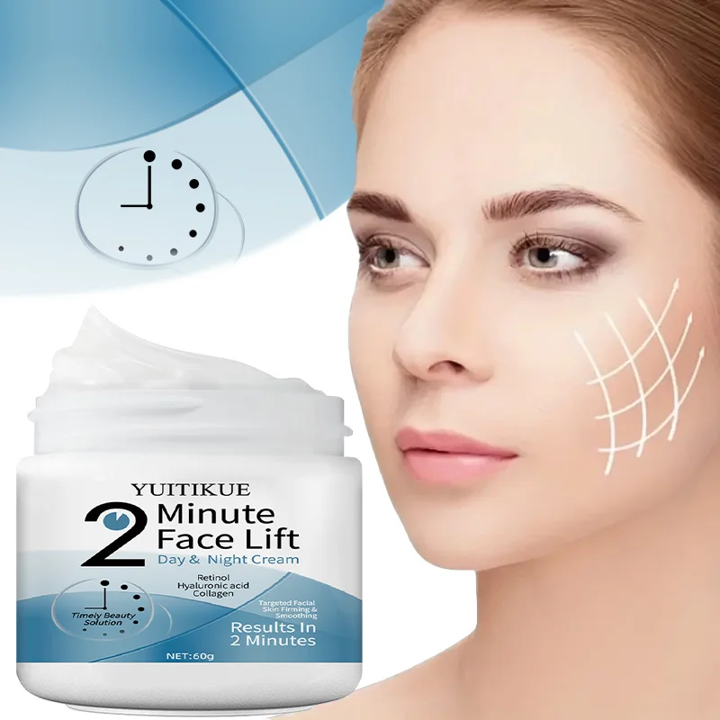

YUITIKUE 2 Minute Face Lift Cream Retinol Hyaluronic Acid Collagen Day & Night Moisturizer Firming Smoothing Skin Car