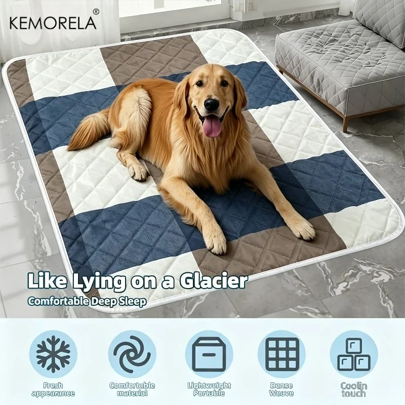 1PCS Dog Pet Summer Cooling Pad Extra For Large Washable Ice Mat Universal For Large Dogs Cats All Season Multiple Sizes Pet Bed