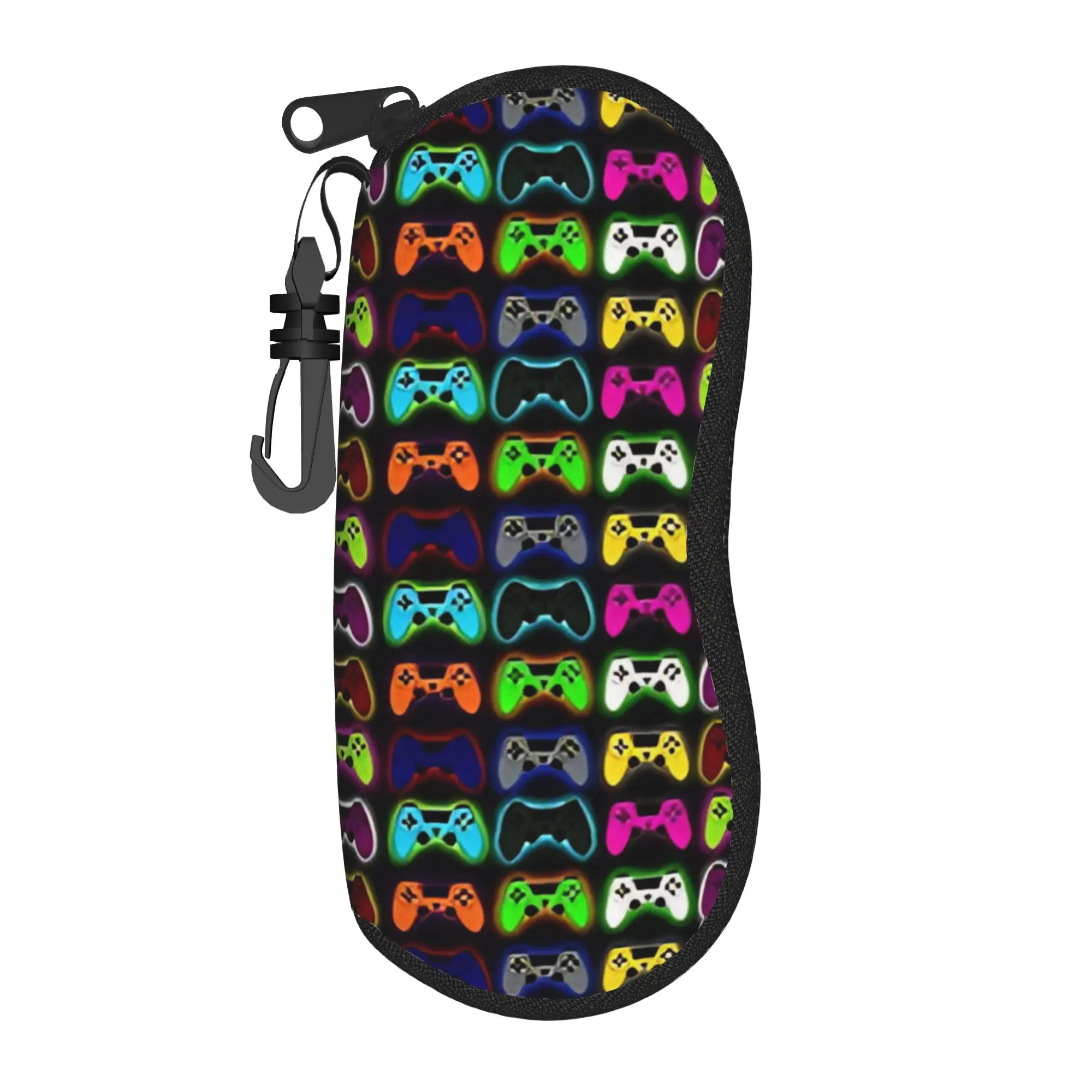 Game Controllers Glasses Case Cover  Print Sunglasses Case Fashion Outdoor Eyeglass Cases Cover Unisex Eyewear Bag