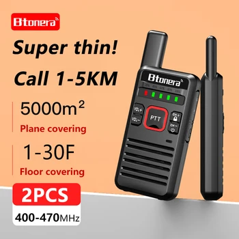 מיני ואקי טלק בטונרה bt68 נייד דו כיווני תקשורת רדיו נייד דו-כיווני טלקי 1 או 2 יחידות לציד במלון