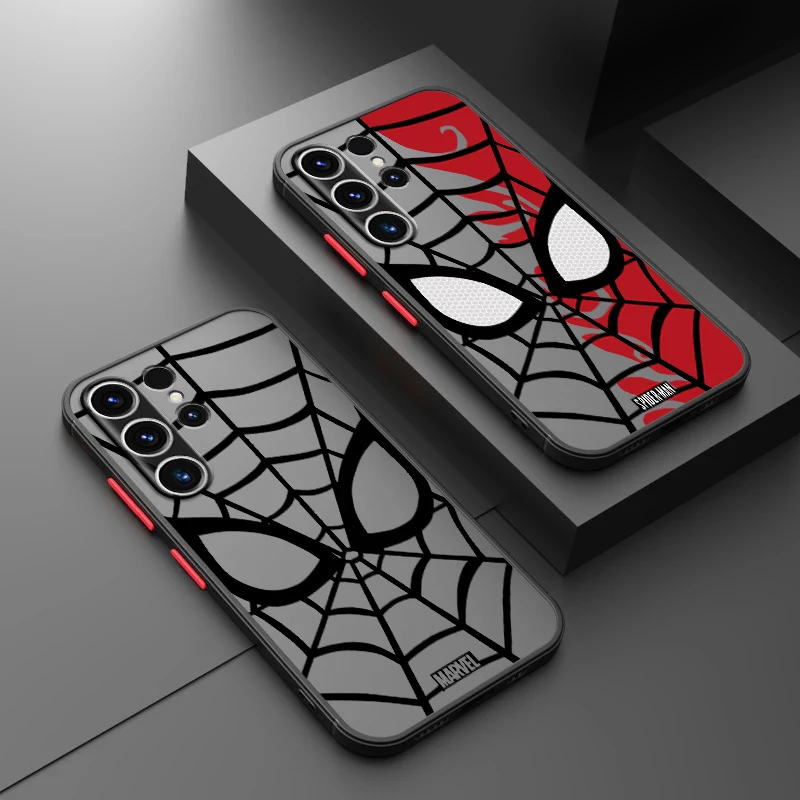 حافظة لهاتف سامسونج جالاكسي S21 FE S21 S20 S24 S10 S22 Plus S9 S23 Ultra S25 من Marvel Spider Man