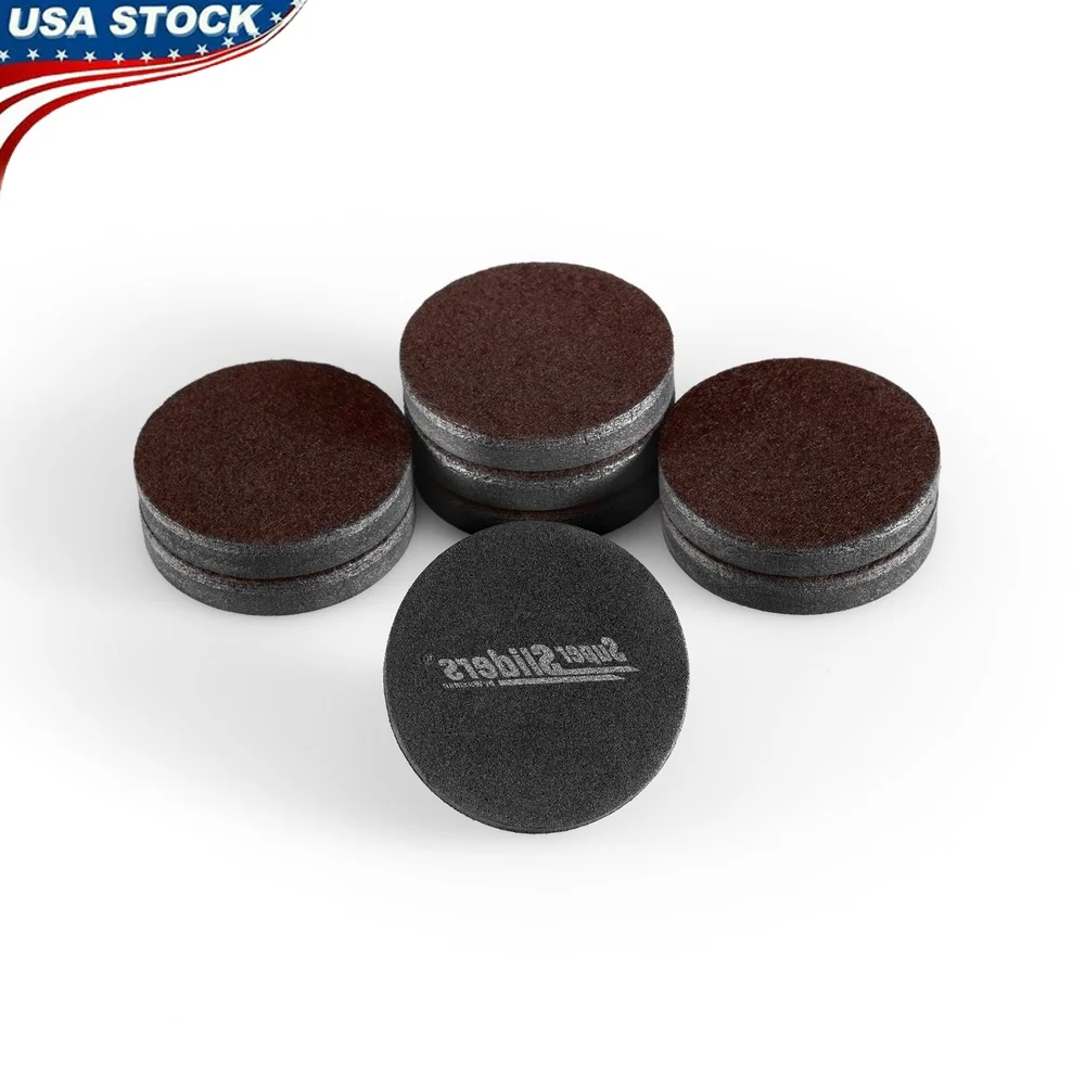 

Reusable Furniture Sliders 2 1/2 Inch Round Heavy-Duty Felt EVA Foam Protects Floors Effortless Moving 8 Pack