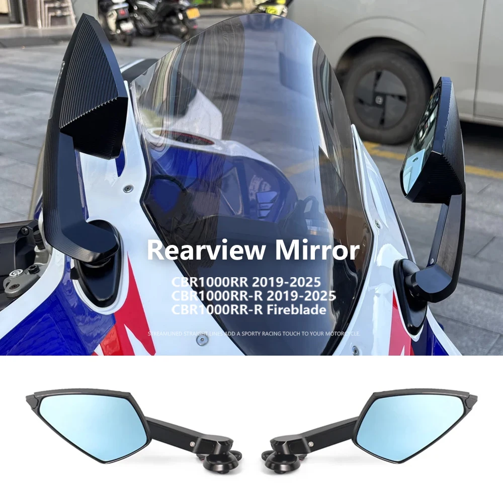 

CBR1000RR Motorcycle Rearview LED Turn Signal Side Mirrors Black For Honda CBR1000RR CBR 1000RR CBR1000RR-R Fireblade 2019-2025