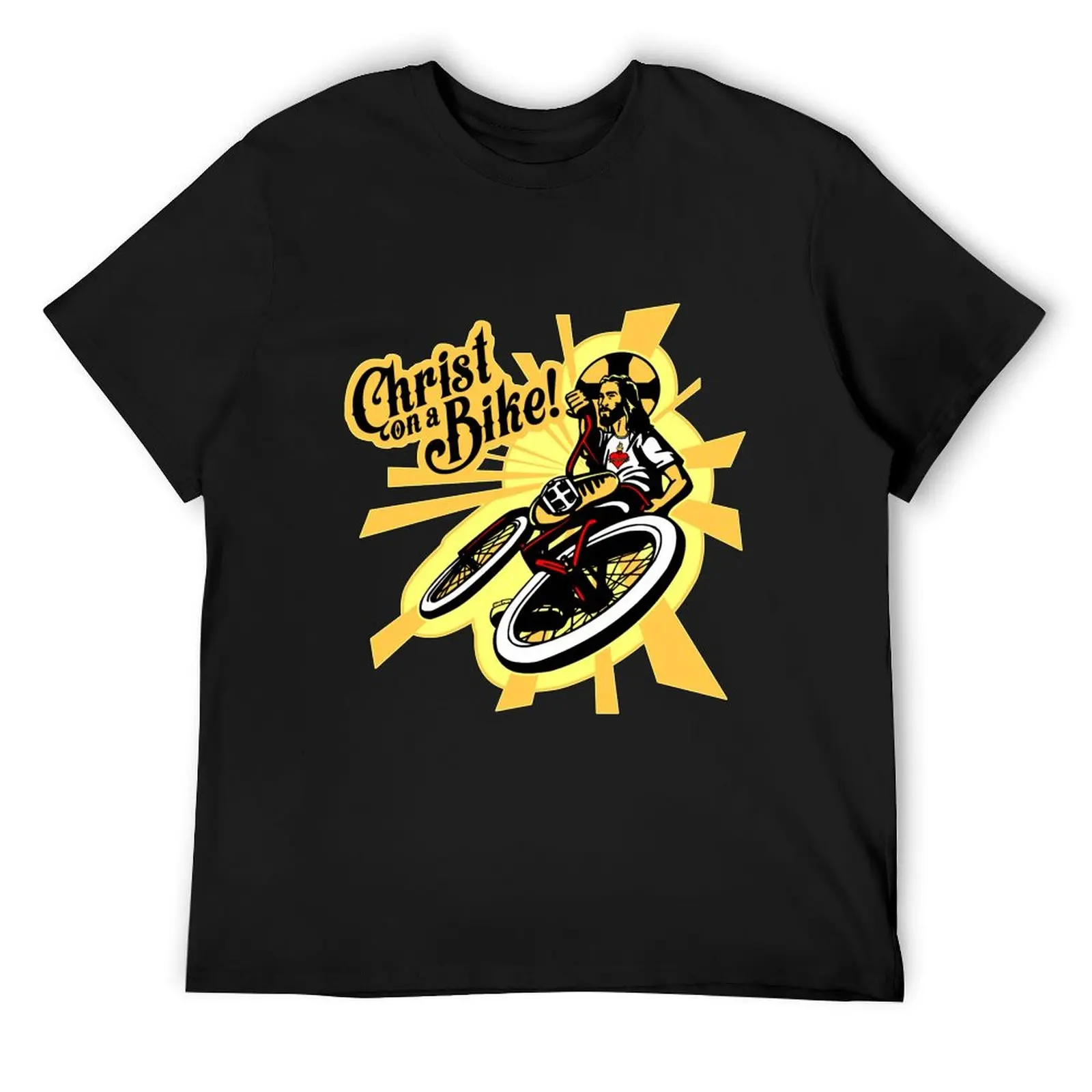

Christ on a Bike T-Shirt football t shirt cotton man t-shirts boys whites summer shirt fruit of the loom mens t shirts