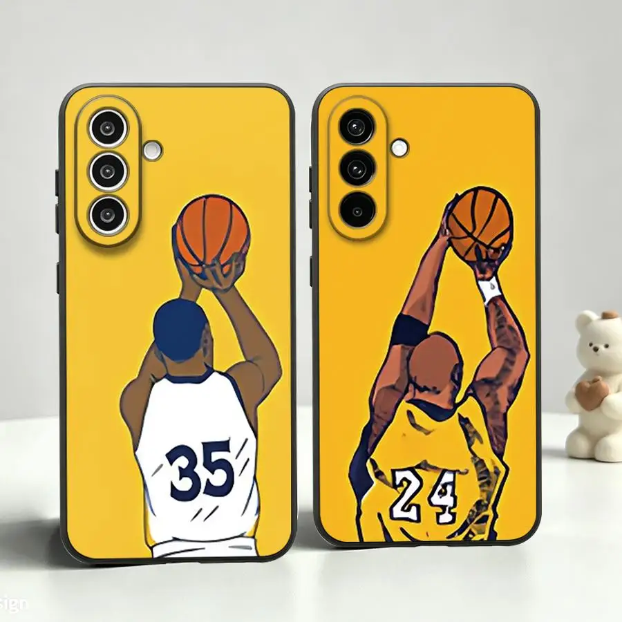 Basketball Sport Number Phone Cover Case for Samsung Galaxy A53 A17 A52 A36 A06 A25 A16 A37 A73 A51 A23 A55 A57 A15 A05 A12 A41