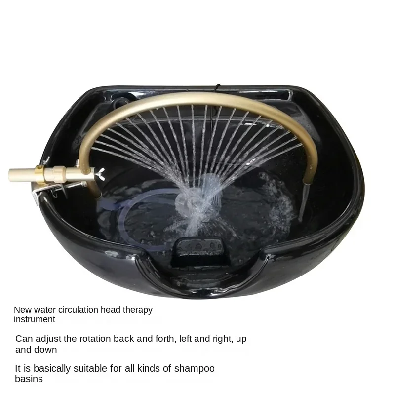 Wholesale Salon Shampoo Chair Chinese Water Circulation Flushing Bed Special Mobile Head Massager Spa Accessories