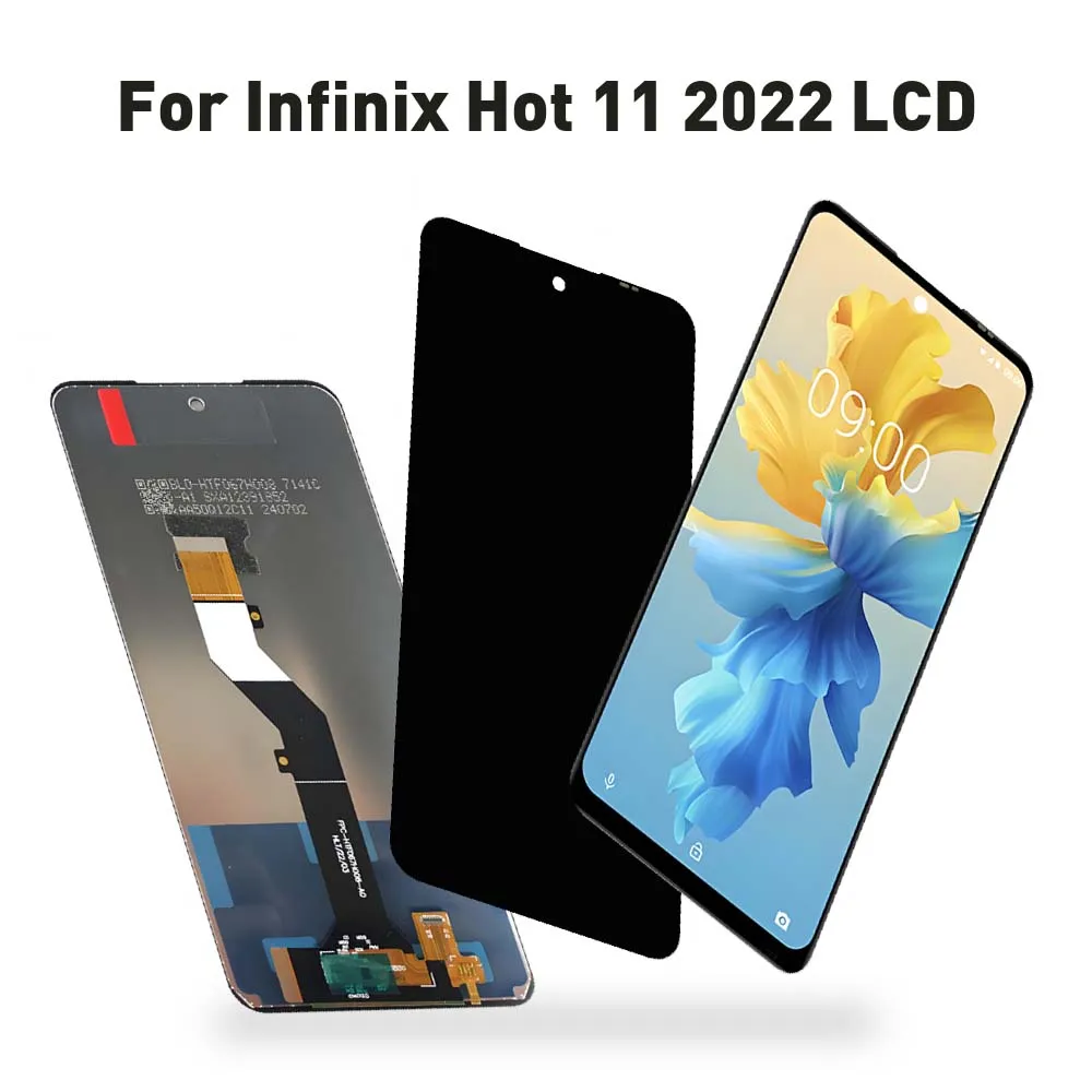 infinix-hot-11-2022-4g-lcdディスプレイタッチスクリーンデジタイザー67インチ高品質交換用x675携帯電話アセンブリ用