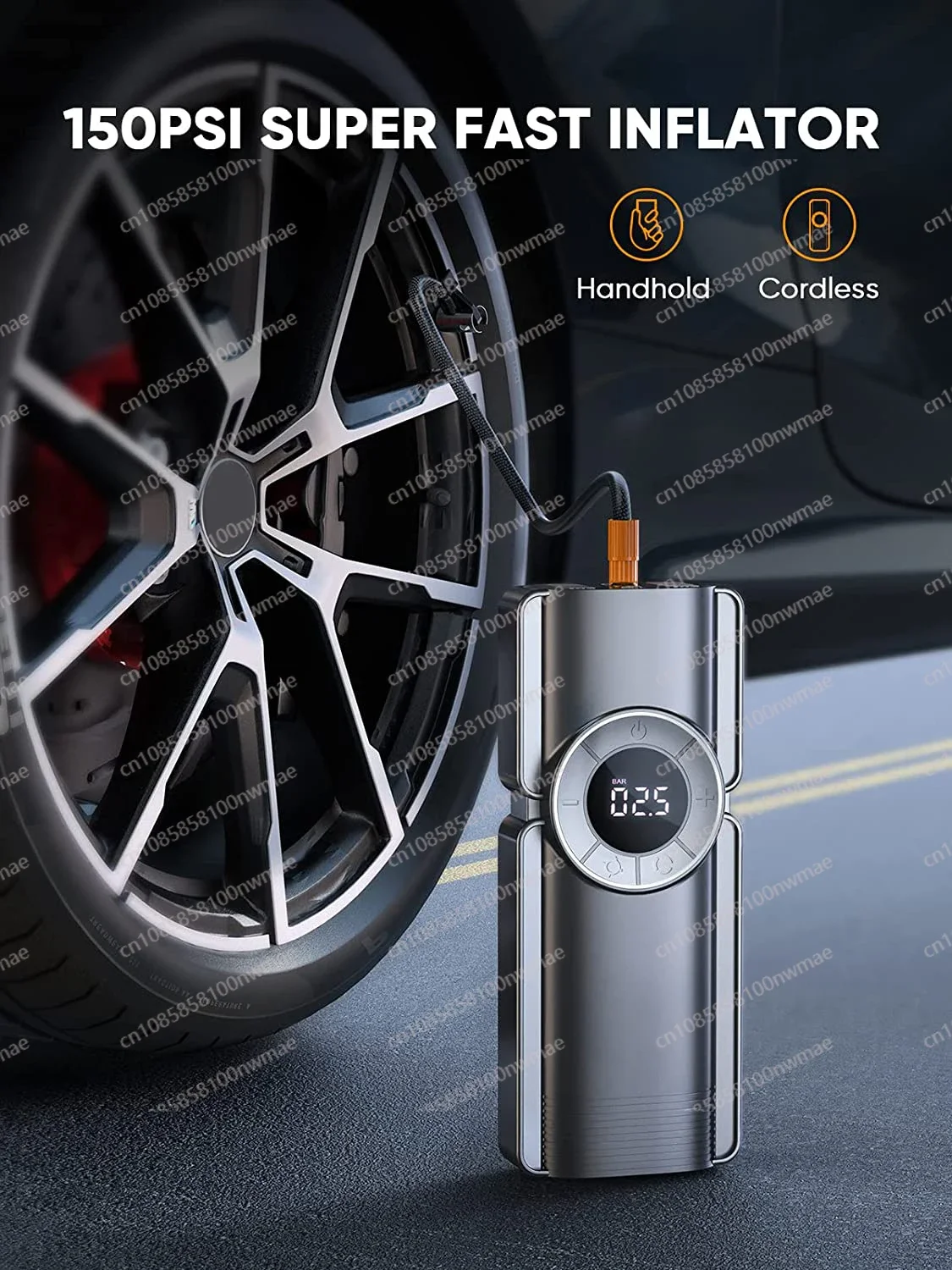 Portable 20000 mah super capacitor jumper battery pack car booster lithium power bank jump starter with air compressor