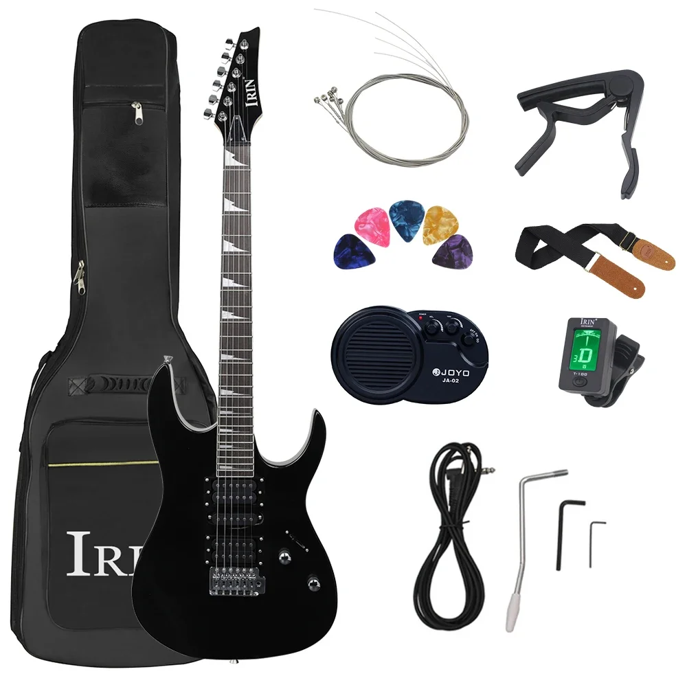 

IRIN 6 Strings Electric Guitar Maple Body Electric Guitarra With Bag Strings Amp Capo Picks Strap Guitar Parts & Accessories