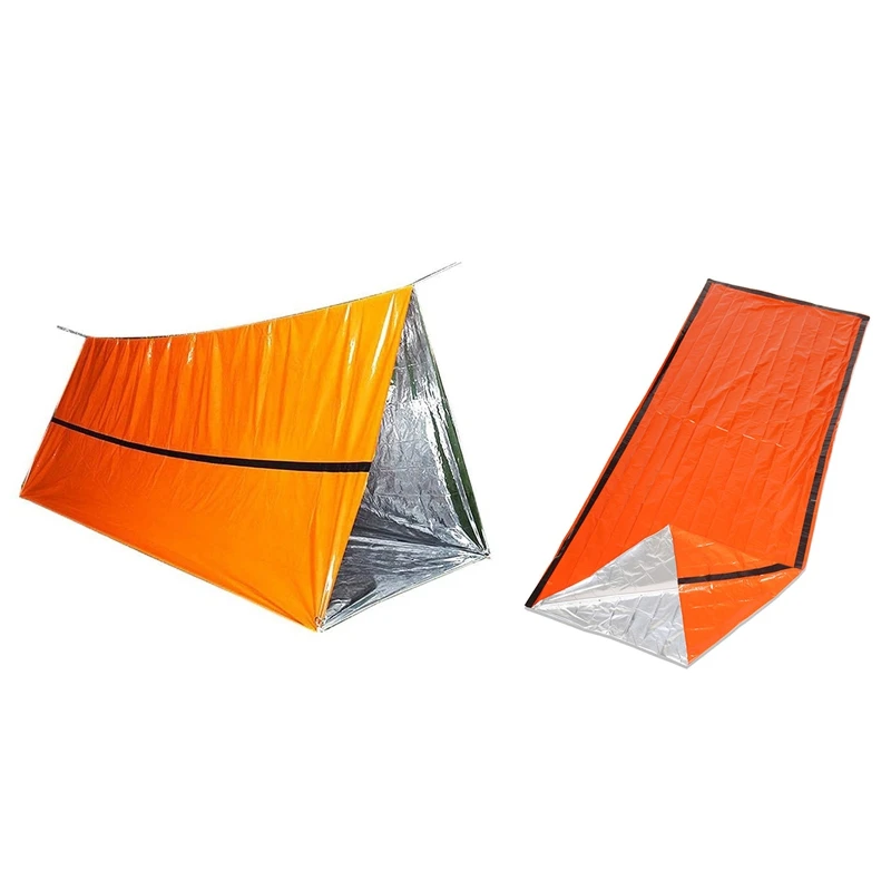 

2 Person Survival Emergency Tent With Emergency Sleeping Bag- Waterproof Rescue Survival Tent ,Emergency Shelter