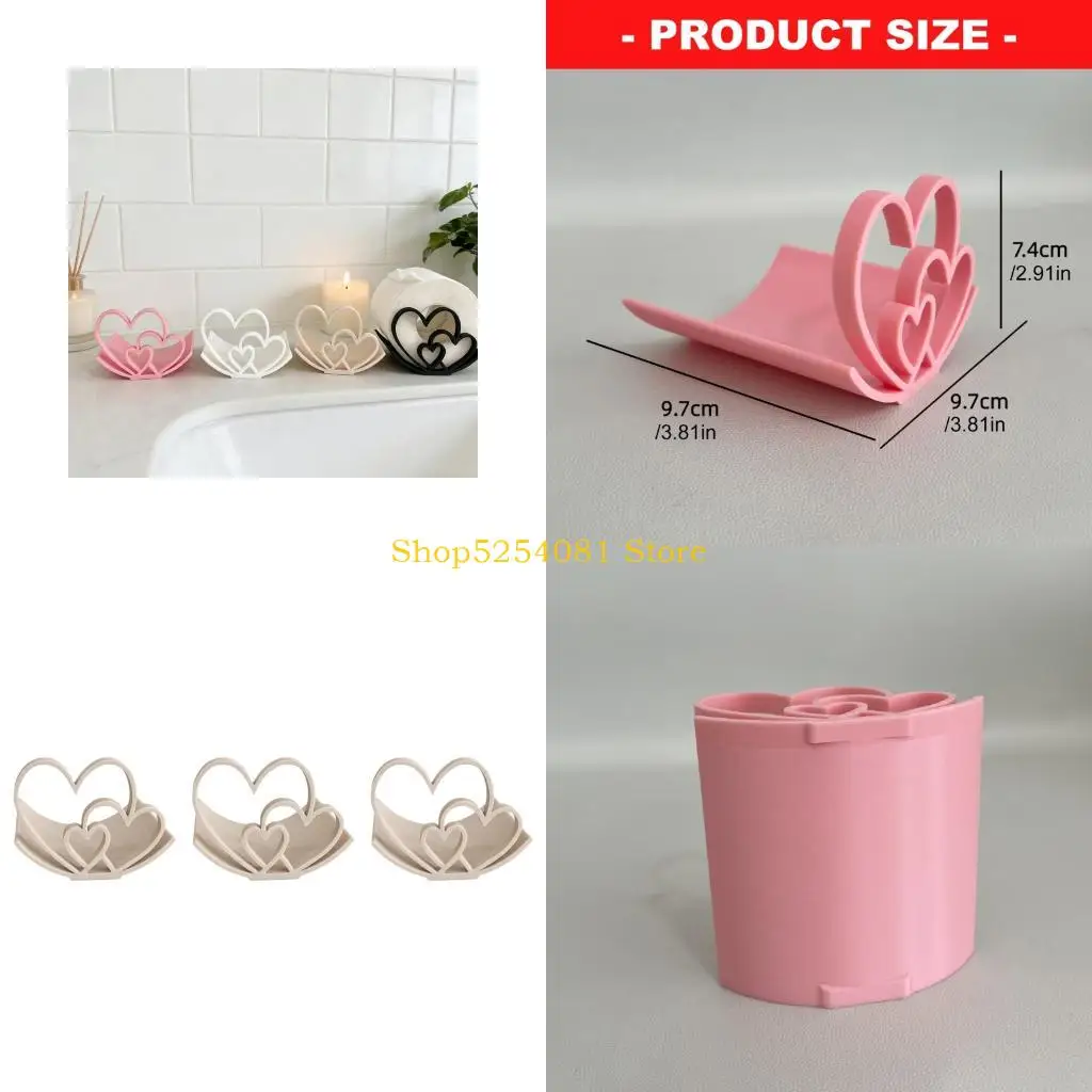 AXYC Heart Toilet Paper Roll Storage Holder Valentines Day Bathroom Kitchen Decors Decorative Tissue Paper Organizers