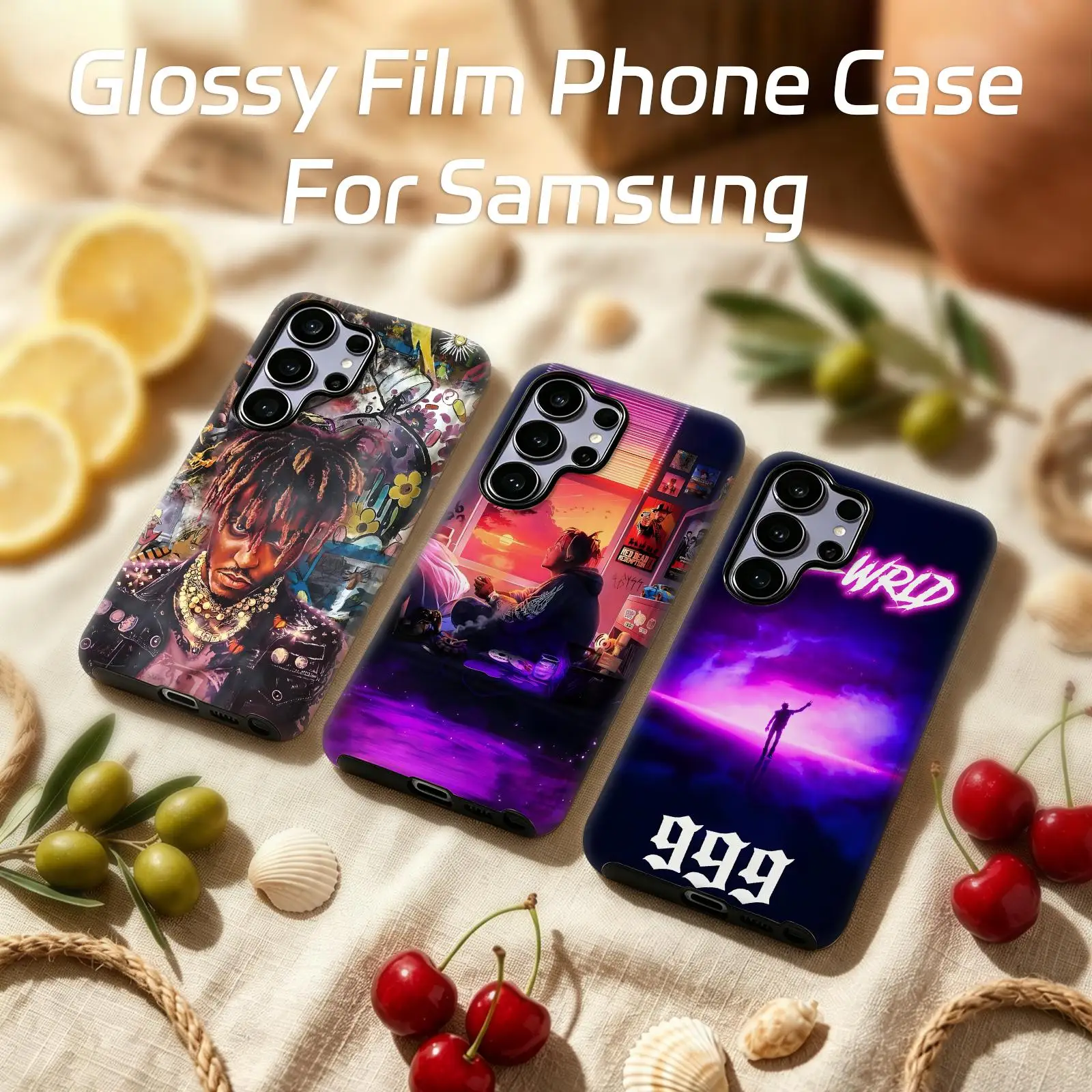 Juice WRLD 999 cool  Phone Case For Samsung Galaxy S26 25 S24 S23 S22 S21 Ultra Glossy Film Phone Case