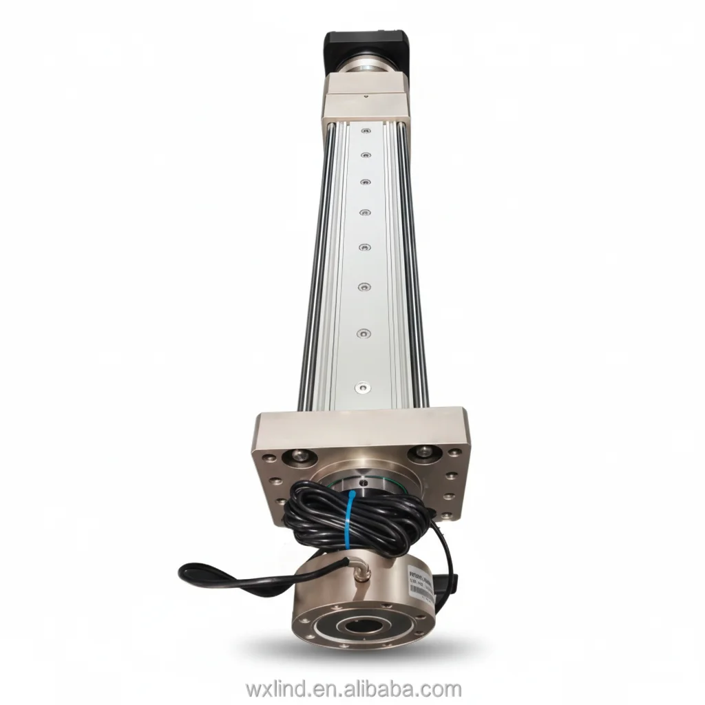 LIND LDE125 500mm Stroke Long Life Quick Response Core Anti-rotation Rod Precise Positioning Bearing Servo Electric Cylinder