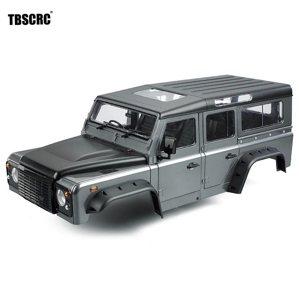 TBSCRC twarde tworzywo sztuczne 313mm 12,3 cala rozstaw osi D110 obudowa Defender dla 1/10 zdalnie sterowany samochód gąsienicowy TRX4 Axial SCX10 90046