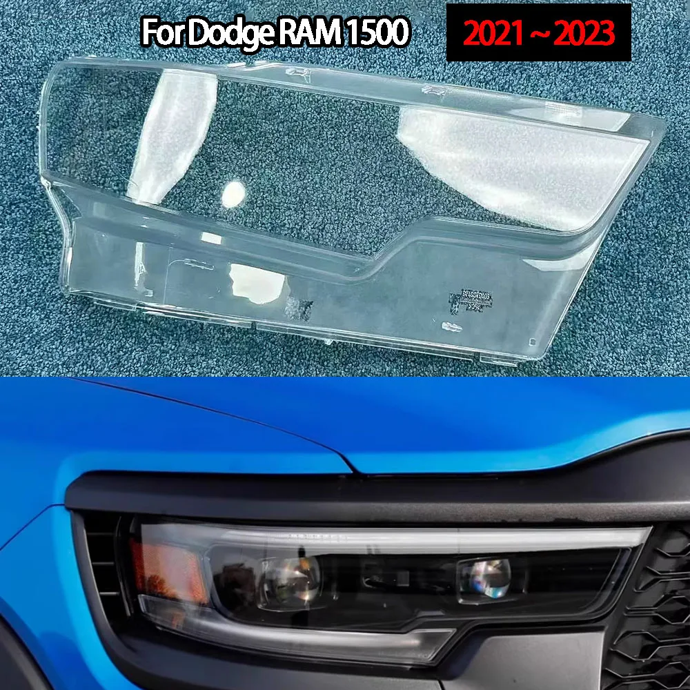 

Auto Car Front Headlight Glass Headlamp Transparent Lampshade Lamp Shell Lens Cover For Dodge RAM 1500 2021 2022 2023