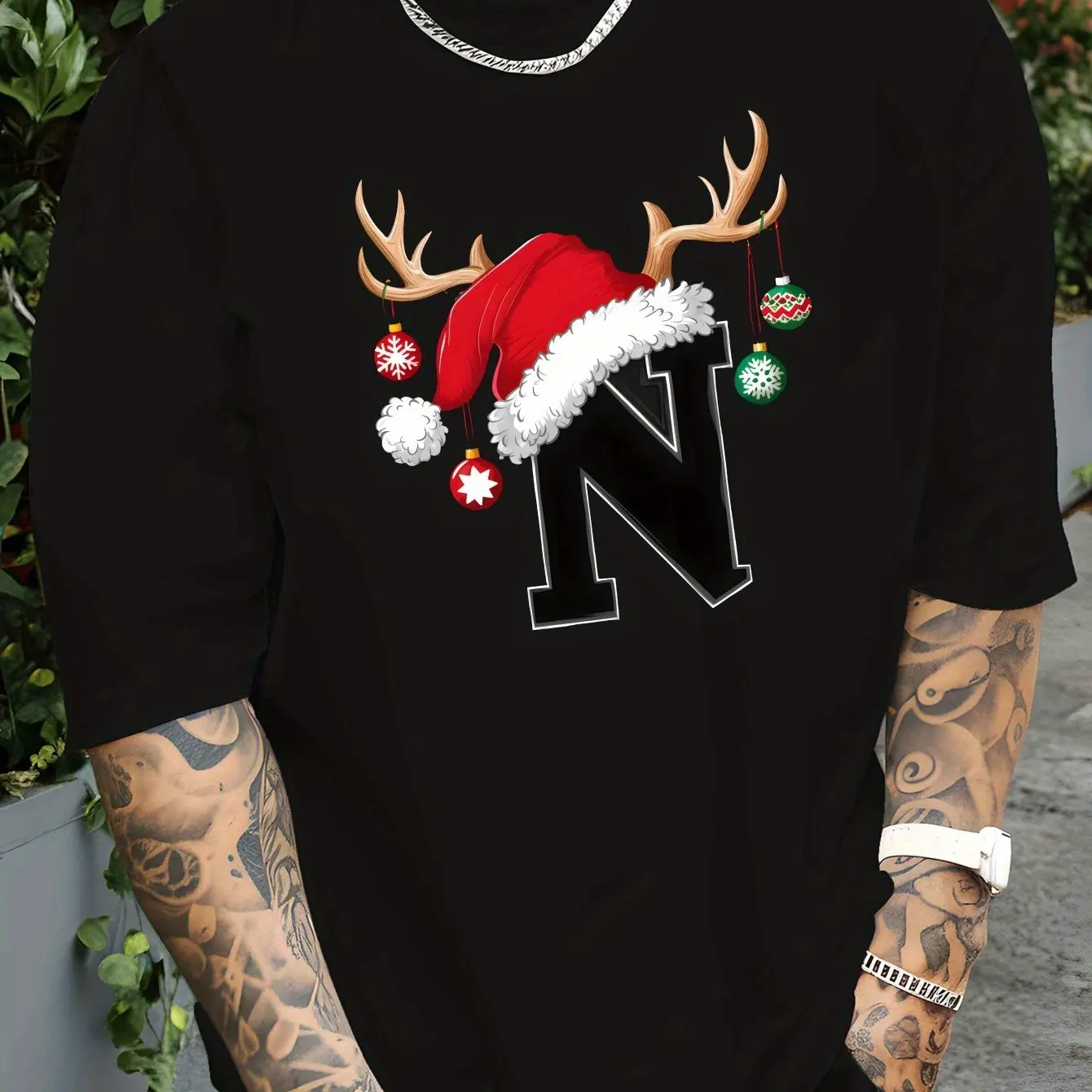 

Funny Christmas Party Men's T-shirt Fashion Women Short Sleeves Top 3D Letter Print Christmas And New Year Gifts Unisex Clothing