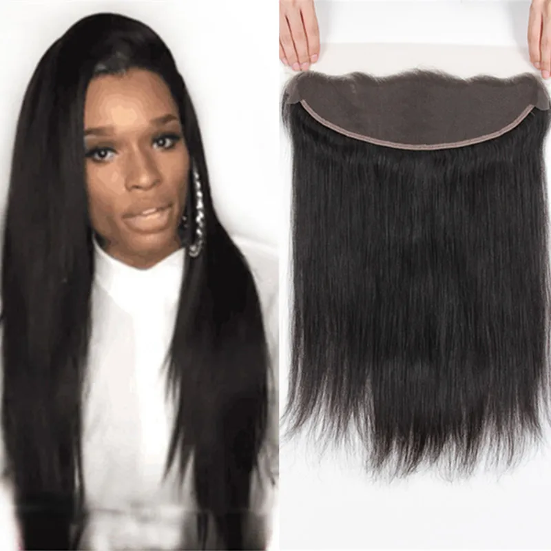 

Бразильские наращивания человеческих волос 13x4 дюйма, кружевные фронтальные человеческие шиньоны, натуральный цвет, можно красить