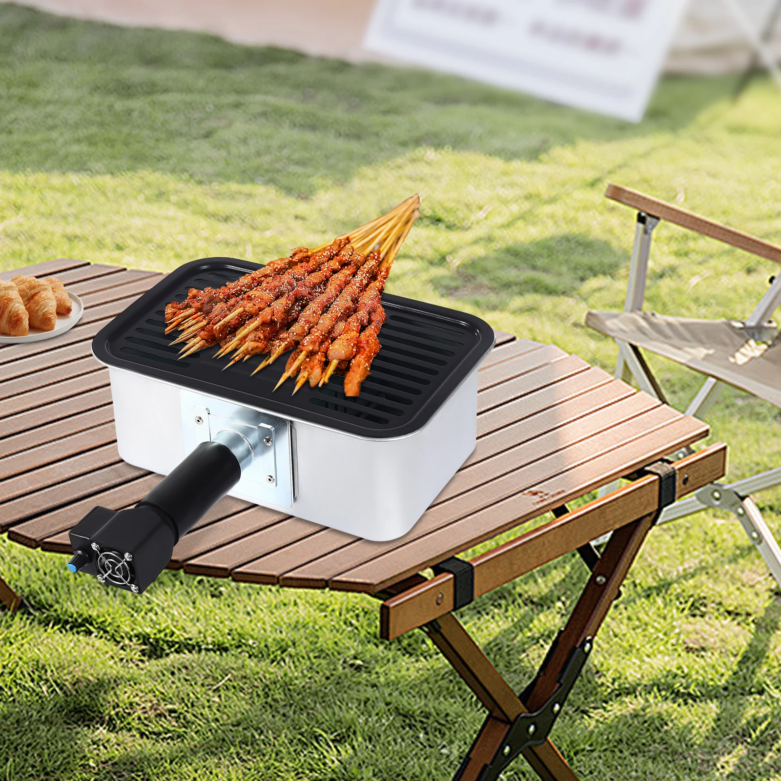 

Portable Outdoor Camping Grill - Compact Barbecue Tool for Picnics & Hiking, Durable Grilling Equipment for Outdoor Use