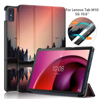 Case for Lenovo M10 5G 10.6 inch 2023 TB360ZU Folio Magnetic Hard Back Shell Stand Funda Case for Lenovo Tab K10 Pro 10.6 Cover