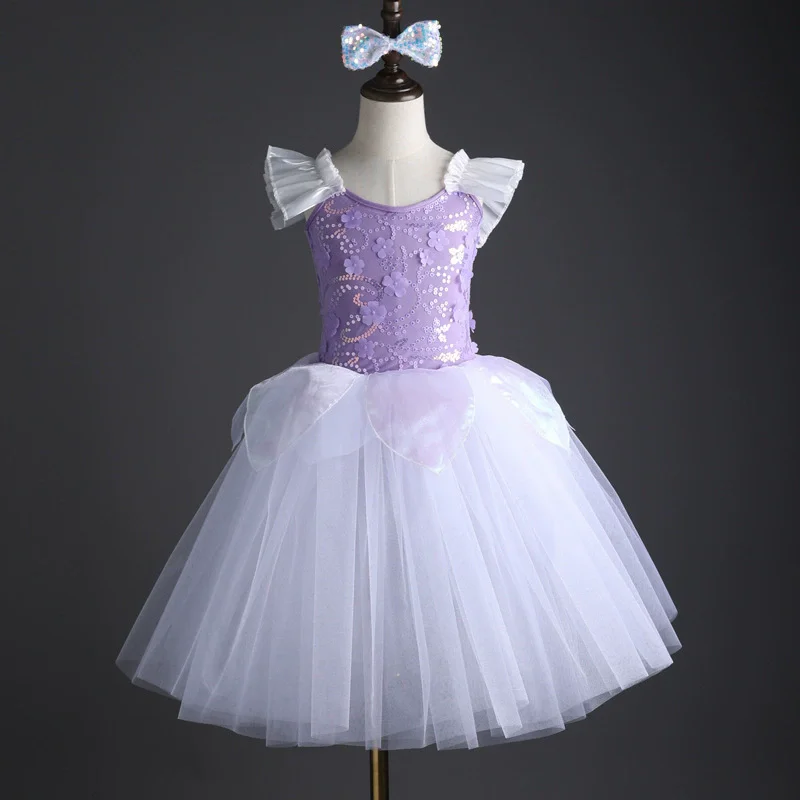 Summer Stage Girl Dress Tutu Ballerine Dance Kids Ballet Leotards Party Baby Dresses Outfit Ballet Girls Clothing Vestidos