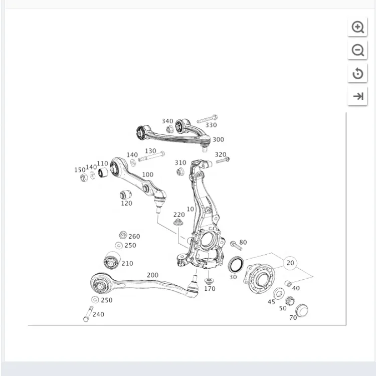 High quality left right front control armof the suspension A2223300611 control arm swing arm for Mercedes s-class four-wheel dr