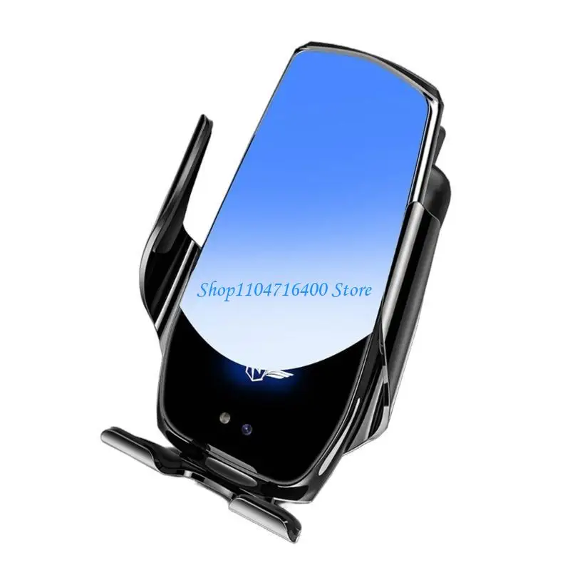 

y1gd Stand Car Phone Stand Shockproof Auto Clamping 15W Fast Charging Holder