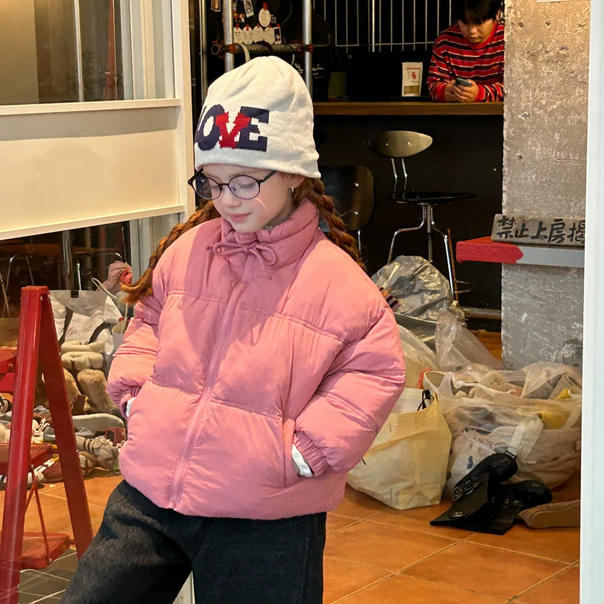 

Girls' Winter Cotton Clothes 2025 New Girls' Hooded Bread Clothes Children's Cotton-padded Clothes