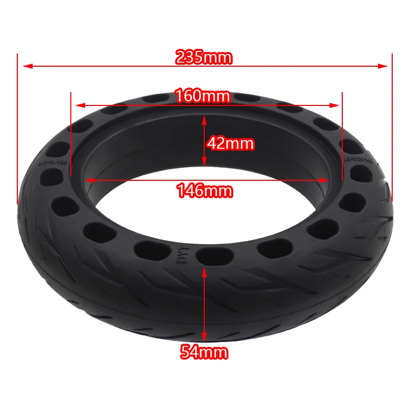 9.5 Inch Tire 9.5x2.125 Non-Pneumatic Tire for Ninebot E22 Electric Scooter Solid Tire 9.5x2.125 Honeycomb Solid Tire Parts