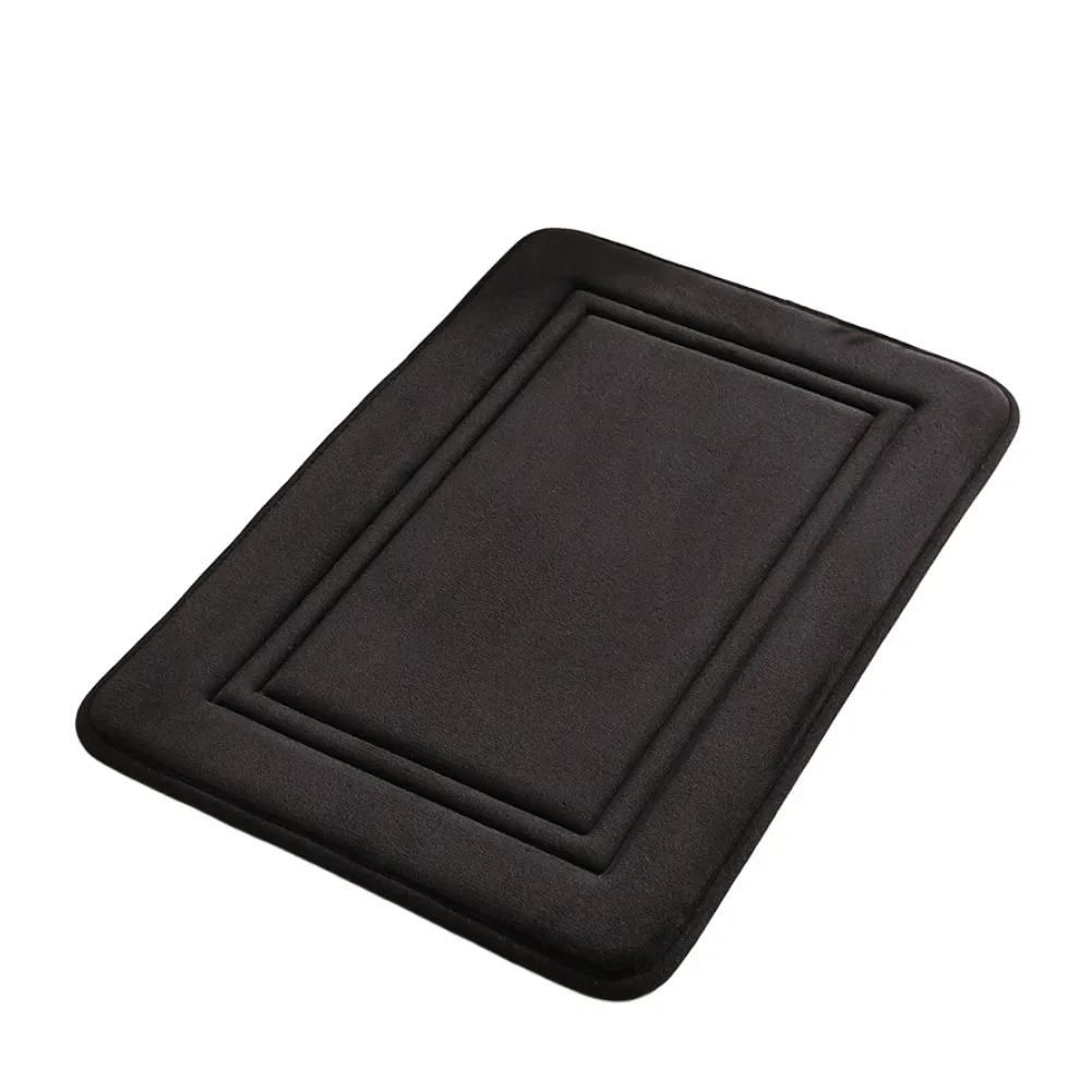 Plush Coral Fleece Bathroom Mat Non Slip Design for Tile Stone Floors 40 60cm Absorbs Water Fast Dries Quickly