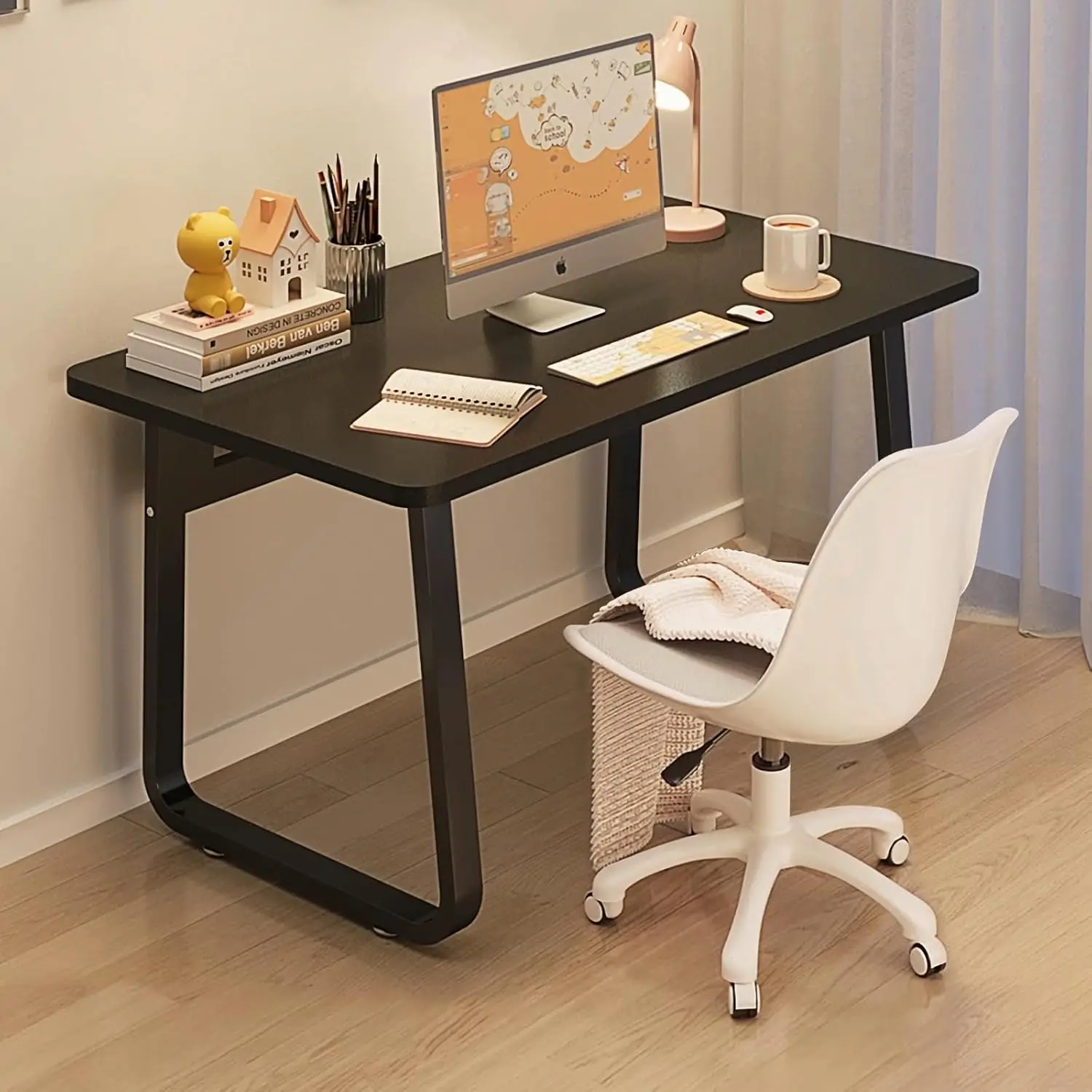 

31.5 Inch Computer Table Simple Style Office Writing Desk Industrial Office Table, Sturdy Laptop Table for Home