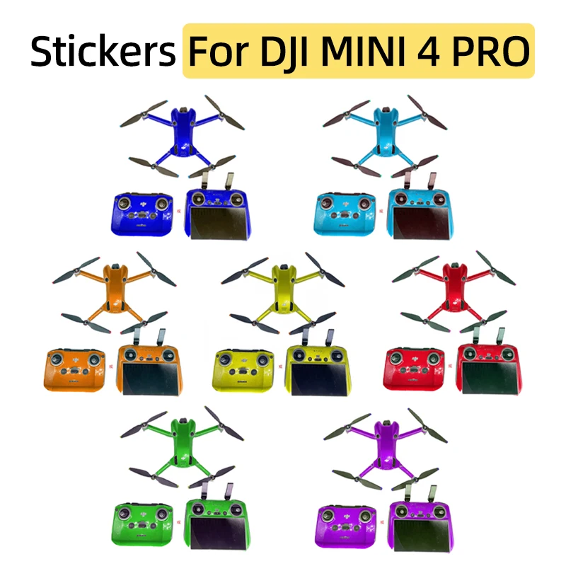 For DJI Mini 4 Pro Drone RC 2/RC-N2 Remote Controller Stickers Waterproof Anti-scratch Protect Film Personality Refit Accessory