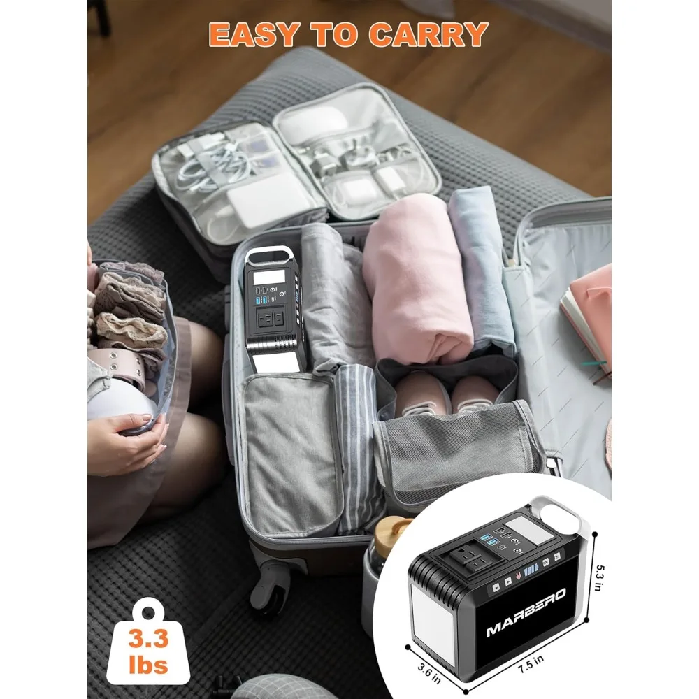 Central eléctrica portátil 148Wh para acampar con salida de CA de 200W y capacidad de batería de 40000mAh