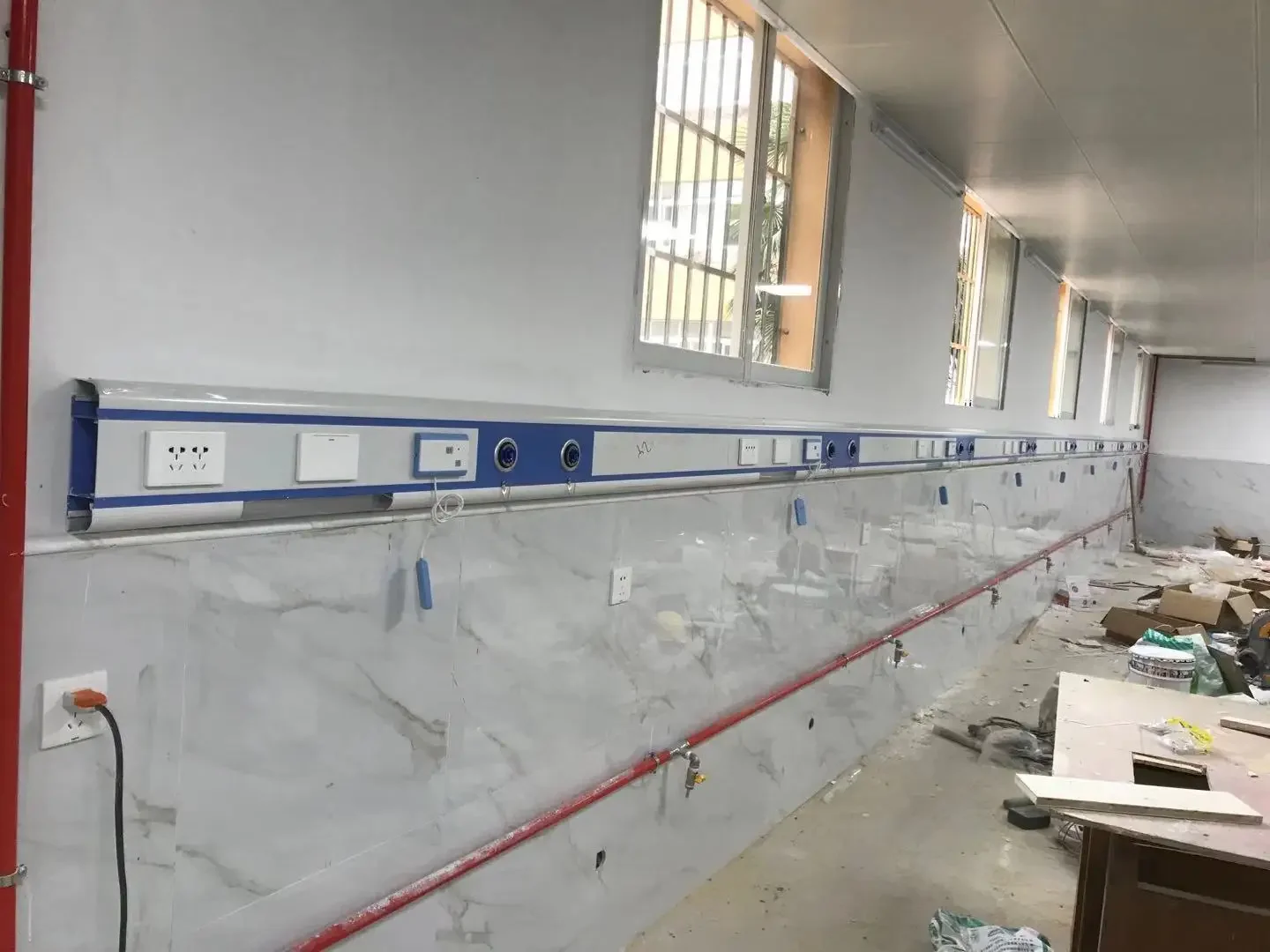 Fabricante de equipamentos de gás médico de luxo médico painel de cabeceira unidade principal de cama hospitalar preço de fábrica