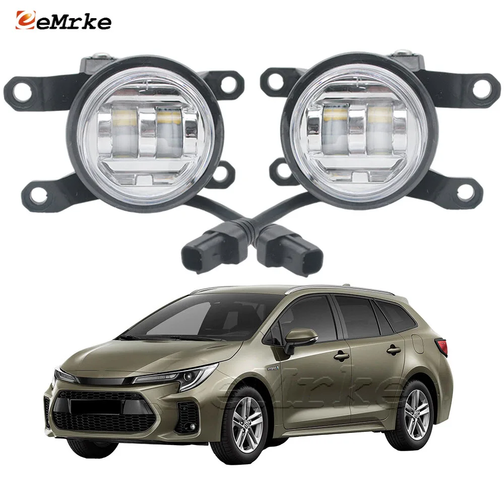 

2X Led Fog Lights for Suzuki Swace 2020 2021 2022 2023 2024 2025 2026 Front Car Fog Lamp with Lens DRL 30W 12V White / Yellow